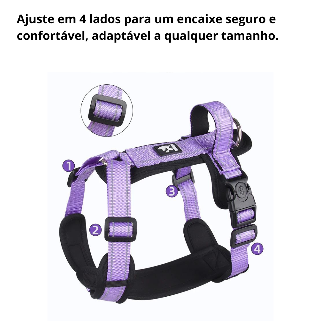 peitoral h para cachorro